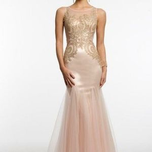 Camille La Vie blush formal dress